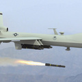 Predator firing missile
